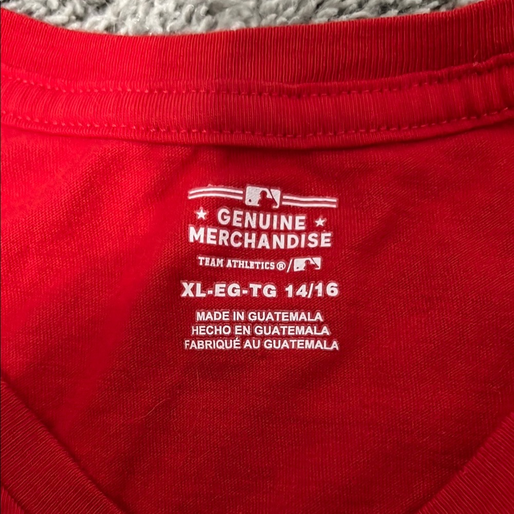 Washington Nationals Kids Red T-Shirt - Picture 2 of 2